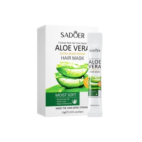 Sadoer Aloe Vera Super Shine Repair Hair Mask Sheet 10g
