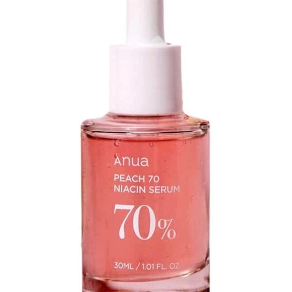 Anua ANUA 70% Peach Niacin Serum, 1.0 fl oz (30 ml) Serum