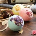 Sadoer Dried Flower Explosion Bath Salt Ball 100gx4pcs