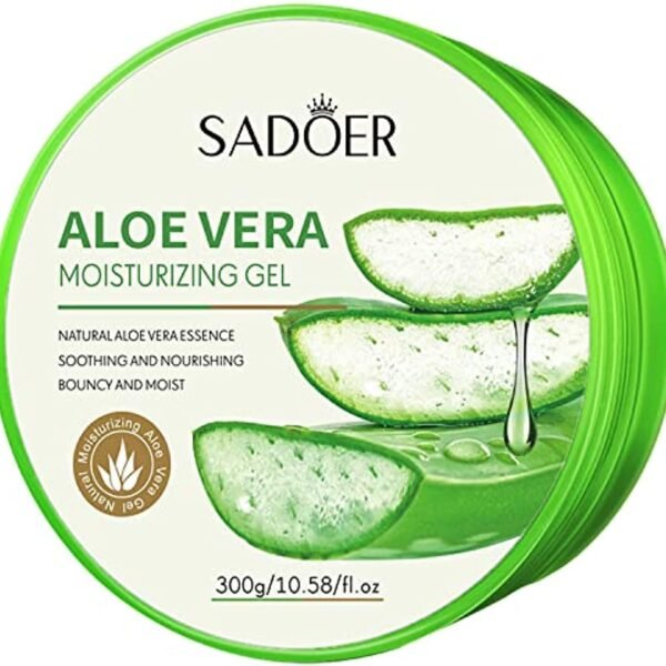 Sadoer Aloe Acne Removing & Moisturizing Gel 300g / Made with USDA Organic Certified Aloe Vera within 12 Hours of Harvest, Natural Organic Ingredients, Suitable for Daily