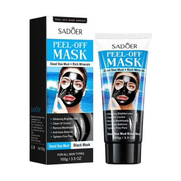 Sadoer Dead Sea Mud Blackhead Removal Cleansing & Whitening Rip-Off Mask 100g