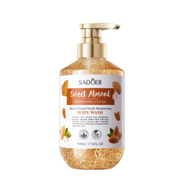 Sadoer Sweet Almond Scrub Whitening Moisturizing Body Wash 500ml