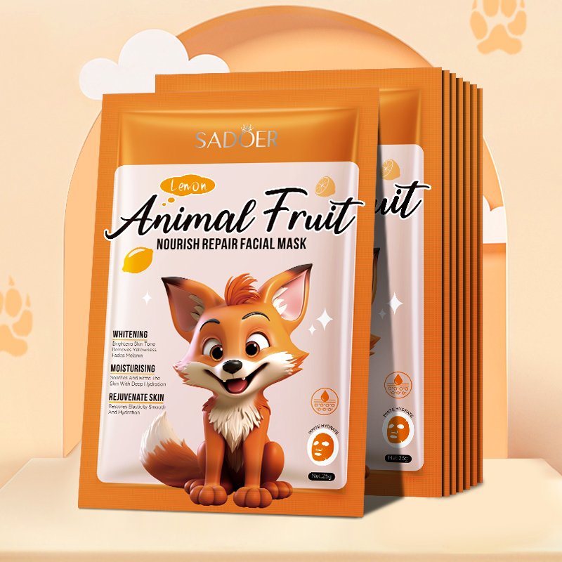 H60e6d937323649f290ad8f6c999fbbdcq SADOER Fox Lemon Nourishing Repair Mask 25g - Image 1